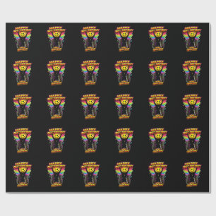 50th Birthday old skool raver Scottish rave scene Wrapping Paper