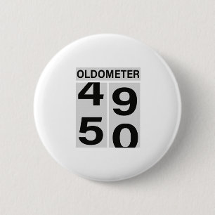 50th Birthday Oldometer Button