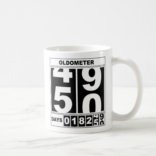 50th Birthday Oldometer Mug (Right)