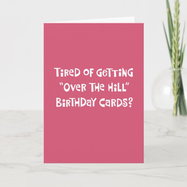 50th Birthday "Over the Hill" Card (Front)