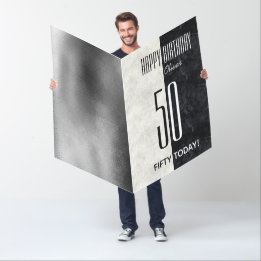 50th Birthday Oversized Greeting Card