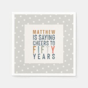 50th birthday party accessories decor napkins