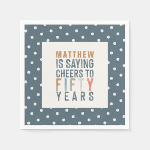 50th birthday party accessories decor napkins