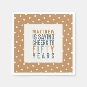 50th birthday party accessories decor napkins