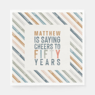 50th birthday party accessories decor napkins