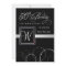 50th Birthday Party Adult - Silver Monogram