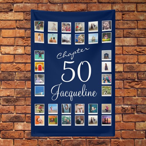 50th Birthday Party Banner