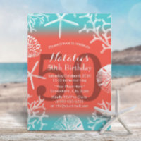 50th Birthday Party Beach Coral Reef Starfish