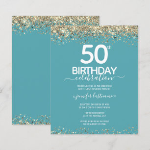 50th Birthday Party Budget Invitation