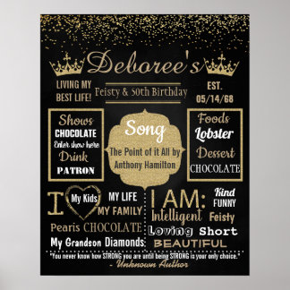 50th Birthday Party Chalkboard sign board