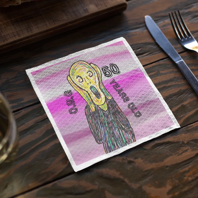 50th birthday party decorations napkins (Creator Uploaded)