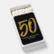 50th birthday party faux gold glitter favor