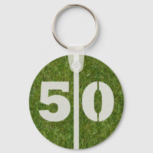 50th Birthday Party Favor Keychain