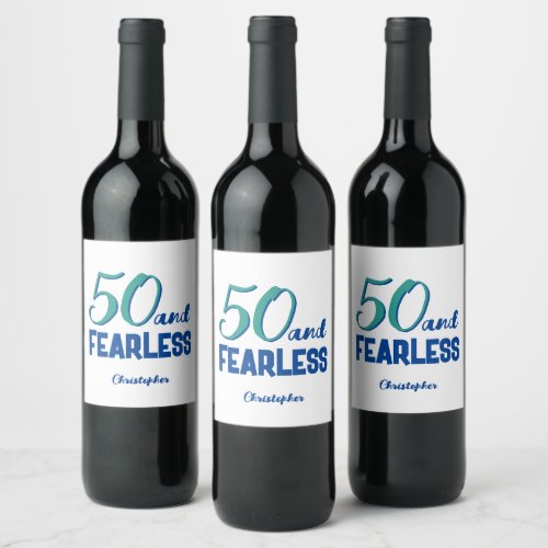 50th birthday party for men awesome wine labels