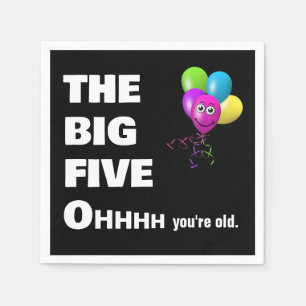 50th Birthday Party Getting Old Humor  Napkins