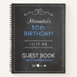 50th Birthday Party Guest Book Personalized | at Zazzle