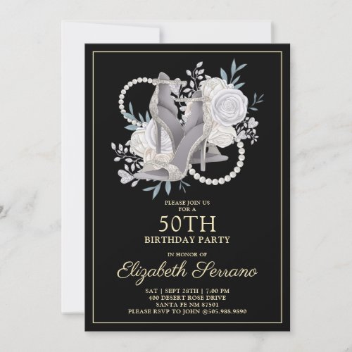 50th Birthday Party Invitation