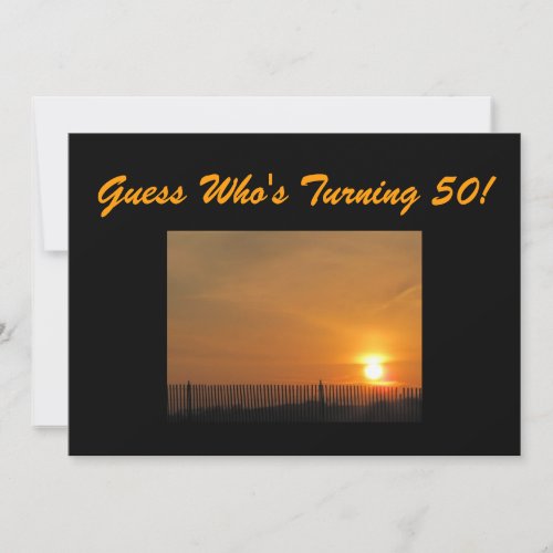50th Birthday Party Invitation