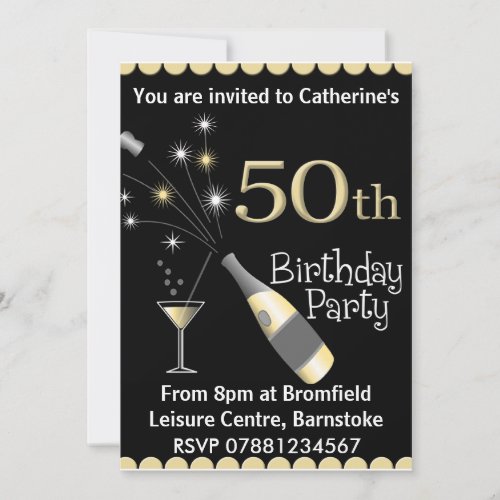 50th Birthday Party Invitation