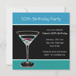 50th Birthday Party Invitation
