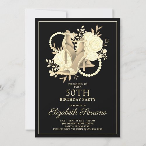 50th Birthday Party Invitation