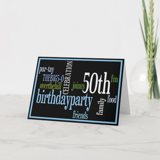 50th Birthday Party Invitation (Front)