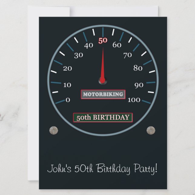 50th Birthday Party Invitation (Front)
