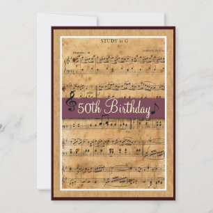 50th Birthday Party Invitation Customizable