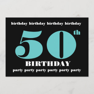 50th Birthday Party Invitation Template
