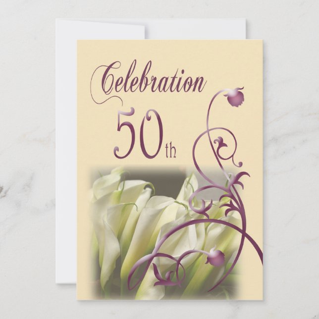 50th Birthday Party Invitation templates (Front)