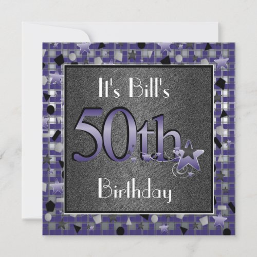 50th Birthday Party InvitationPERSONALIZED