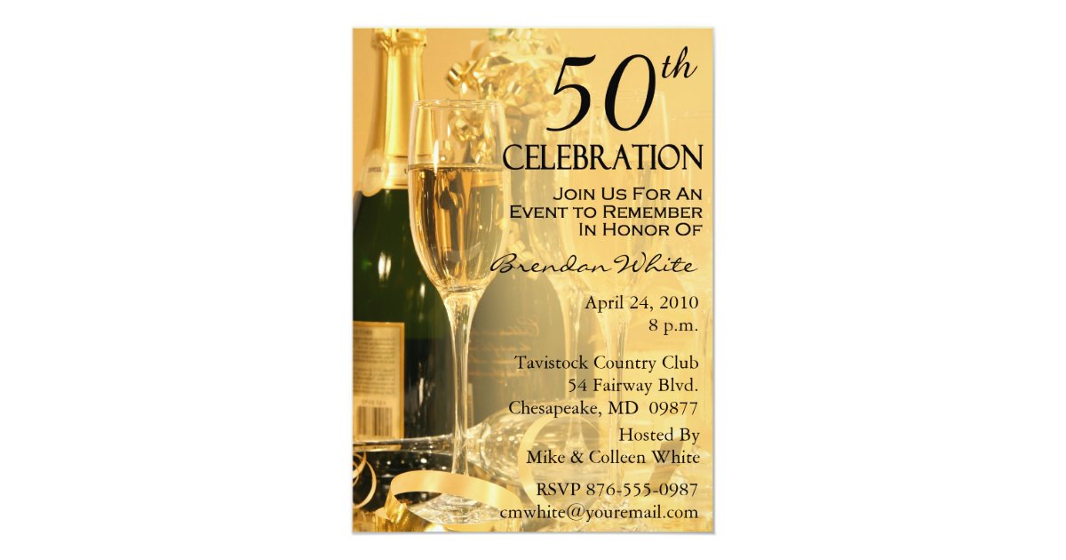 50th Birthday Party Invitations | Zazzle