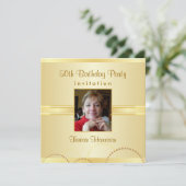 50th Birthday Party Invitations - Create Your Own (Standing Front)