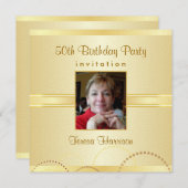 50th Birthday Party Invitations - Create Your Own (Front/Back)