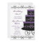 50th Birthday Party Invitations In Purple Swirl