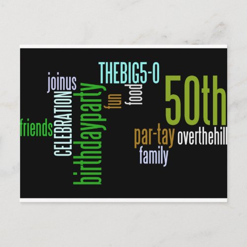 50th Birthday Party Invite