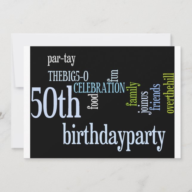 50th Birthday Party Invite (Front)