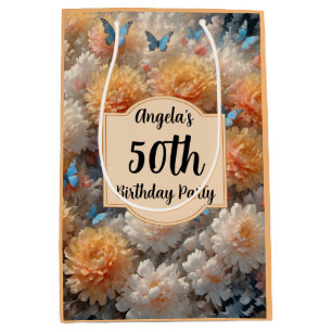 50th Birthday Party Medium Gift Bag