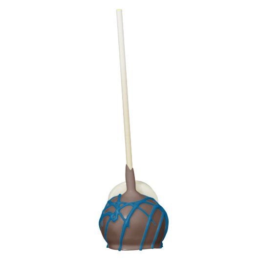 50th Birthday Party Navy Blue and Gold Balloons Cake Pops (Back)