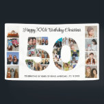 50th Birthday Party Number 50 Photo Collage Banner<br><div class="desc">Mark fifty years of wonderful memories and adventures with this captivating 50th Birthday Number Photo Collage. This customizable template is the perfect blend of creativity and sentiment, allowing you to create a truly memorable gift for your loved one's special day. Capture the essence of incredible years in a single masterpiece...</div>