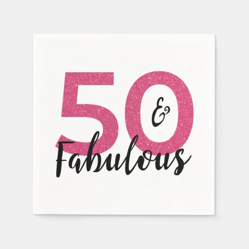 50th Birthday Party Paper Napkins