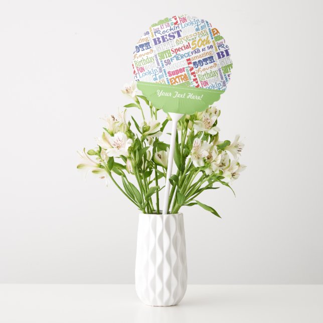 50th Birthday Party Personalized Gifts Balloon (Vase)