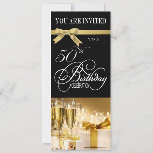 50th Birthday Party Personalized Invitation