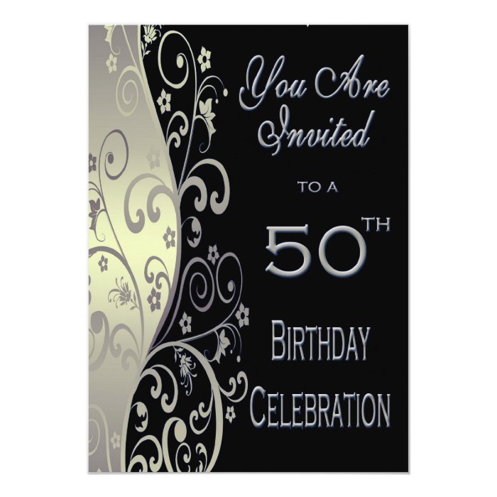 50th Birthday Party Personalized Invitation | Zazzle
