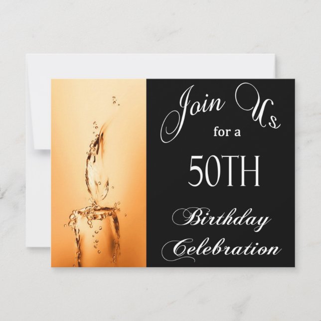 50th Birthday Party Personalized Invitation (Front)