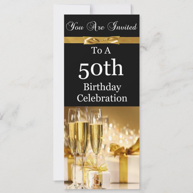50th Birthday Party Personalized Invitation (Front)