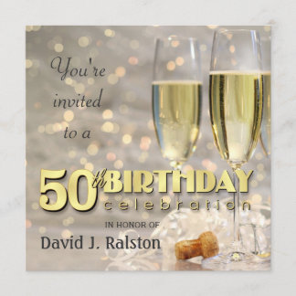 50th Birthday Party - Personalized Invitations