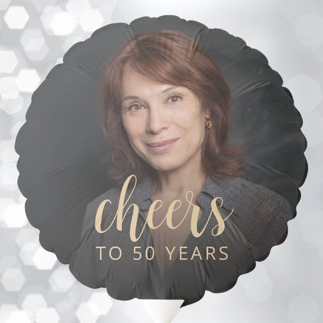 50th Birthday Party Photo Cheers Balloon (Creator Uploaded)