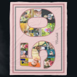 50th Birthday Party Photo Collage Dusty Blush Pink Fleece Blanket<br><div class="desc">Easily edit the text and photos to suite your occasion. Look who's birthday it is. Turning a new decade is a great time to celebrate! Want to help somebody celebrate on their 50th birthday? These photo birthday fleece blankets are quite a special gift! Enhance the big day of fun with...</div>