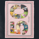50th Birthday Party Photo Collage Dusty Blush Pink Fleece Blanket<br><div class="desc">Easily edit the text and photos to suite your occasion. Look who's birthday it is. Turning a new decade is a great time to celebrate! Want to help somebody celebrate on their 50th birthday? These photo birthday fleece blankets are quite a special gift! Enhance the big day of fun with...</div>